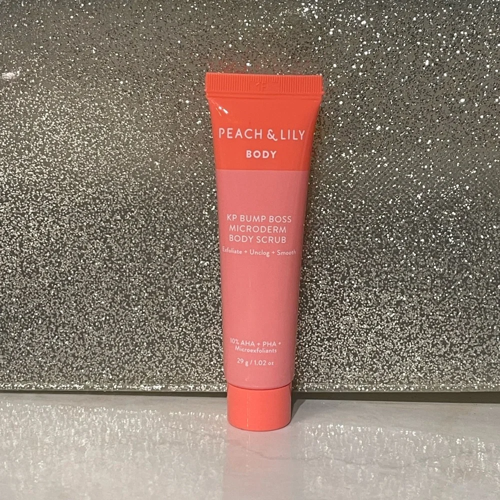5 for $25 item 🌺 Mini Peach & Lily KP Bump Boss Microderm Body Scrub